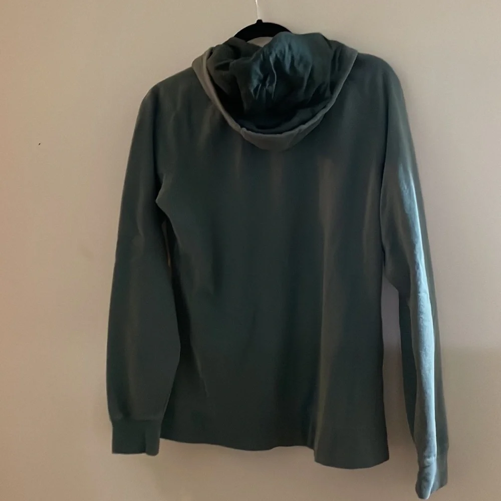 The North Face Green Zip Up Hoodie Sweatshirt - Picture 3 of 9